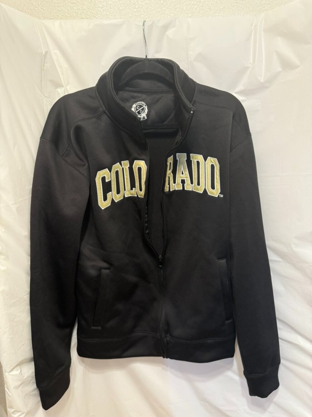Campus Drive Colorado Black Full Zip Track Jacket S